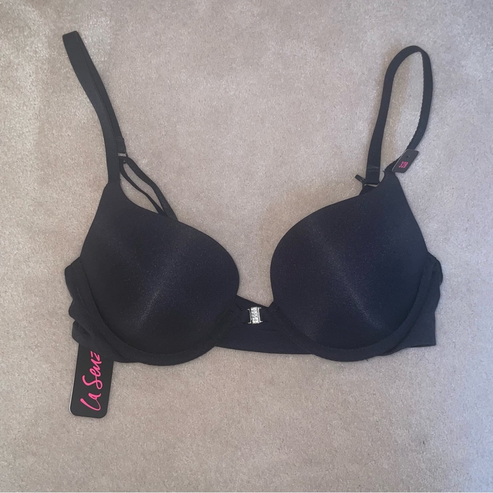 La Senza Black push up front closure Bra 32B